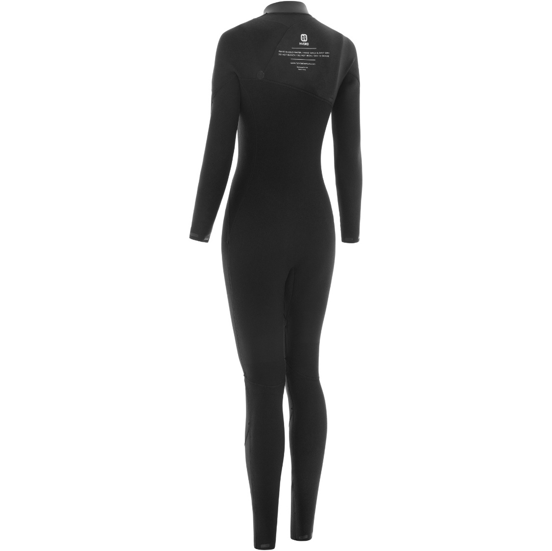 2026 Nyord Womens Solu Yulex 3/2mm Chest Zip Fl Wetsuit SOLW32FLCZ001 - Black